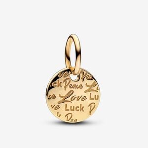 NWOT Peace, Love & Luck Dangle Charm